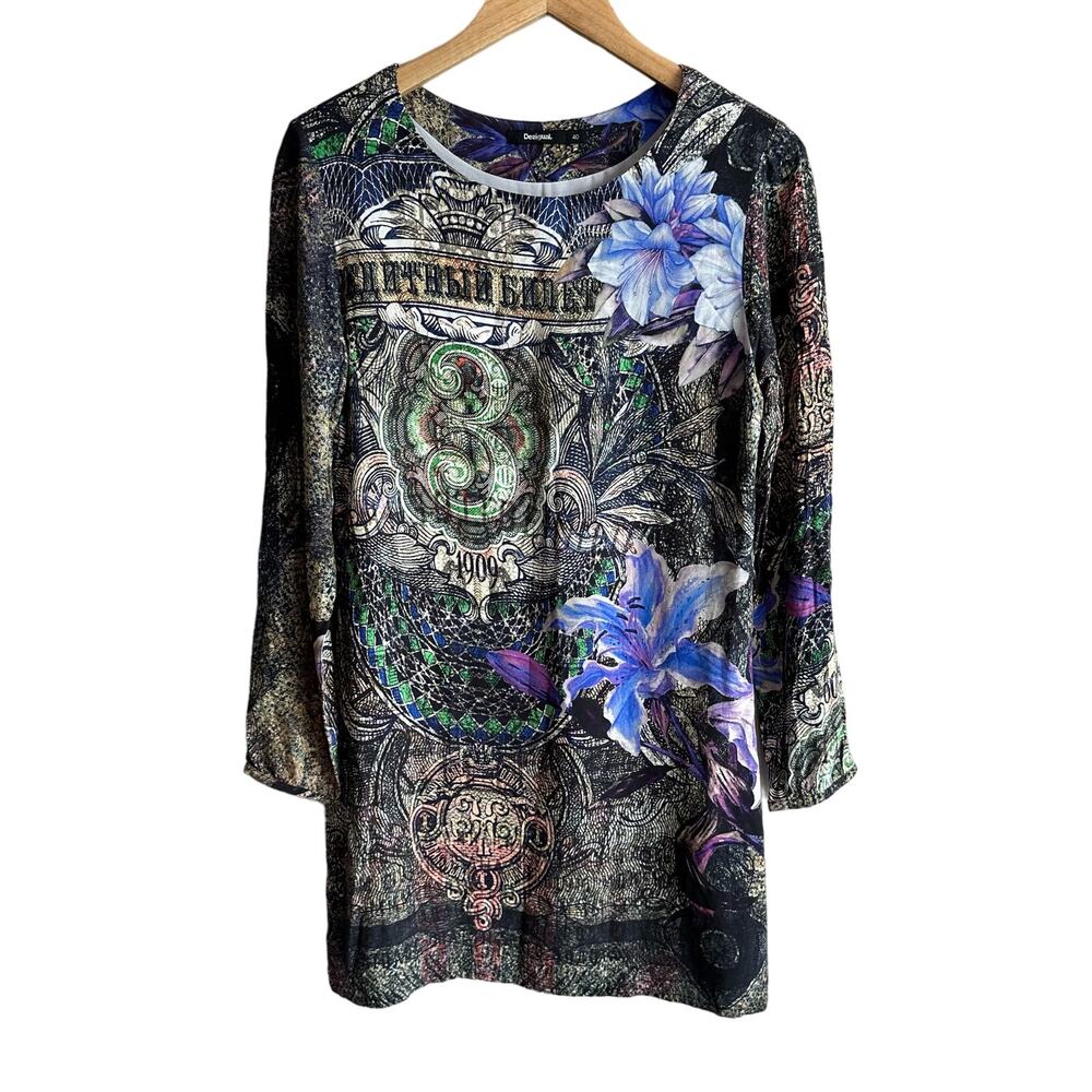Desigual Raul Long Sleeve Dress 40 US M
